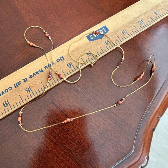 Vintage Jewelry - Vintage Stamped Korea Long Necklace